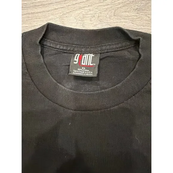 2000 Cold Band T-Shirt Logo Double Sided Giant XL Black Y2K Spider - Picture 4 of 4